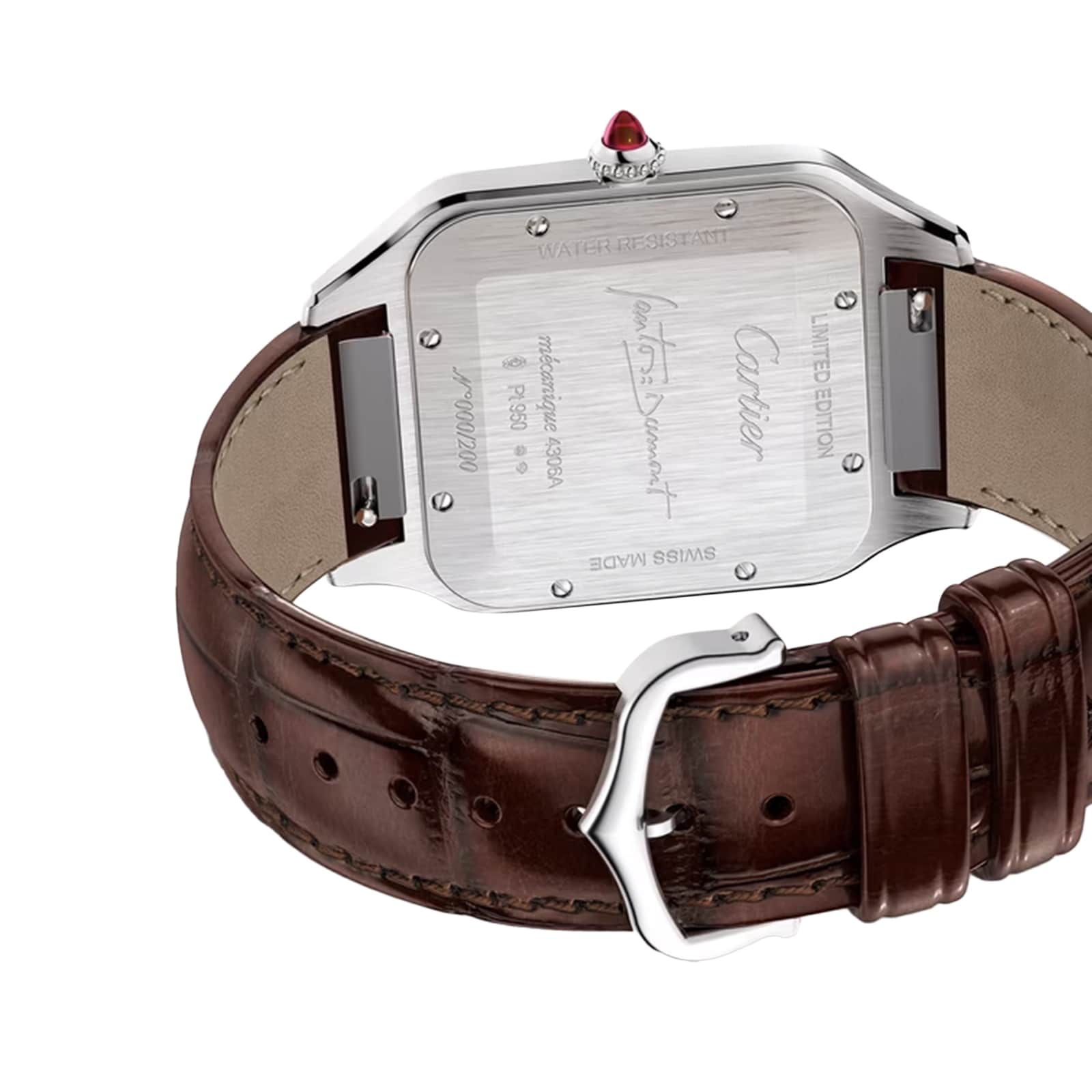 Cartier Santos-Dumont Watch, Limited Edition, XL Model, Manual Winding, Platinum