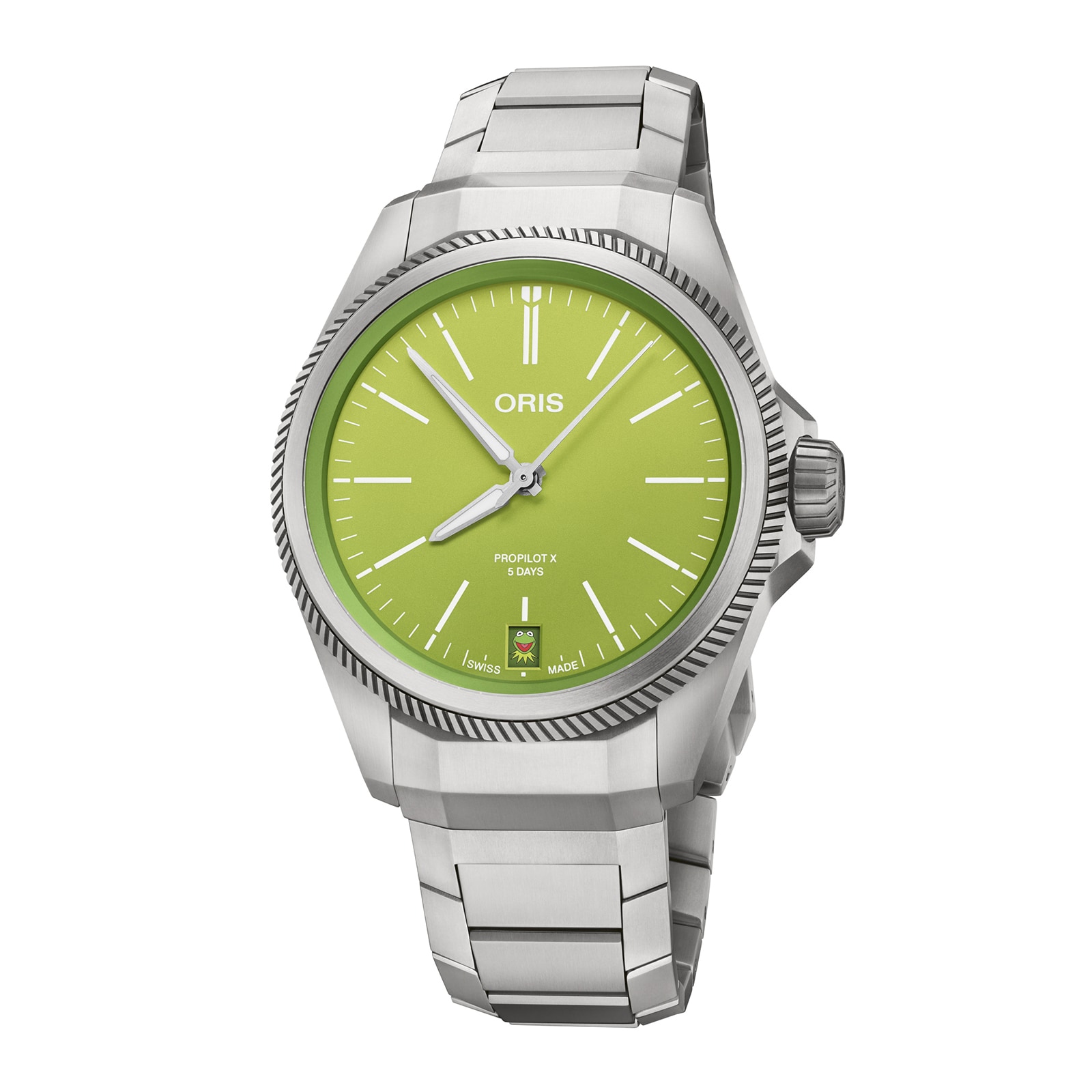 Oris Pro Pilot X 39mm Mens Watch - Kermit Edition©