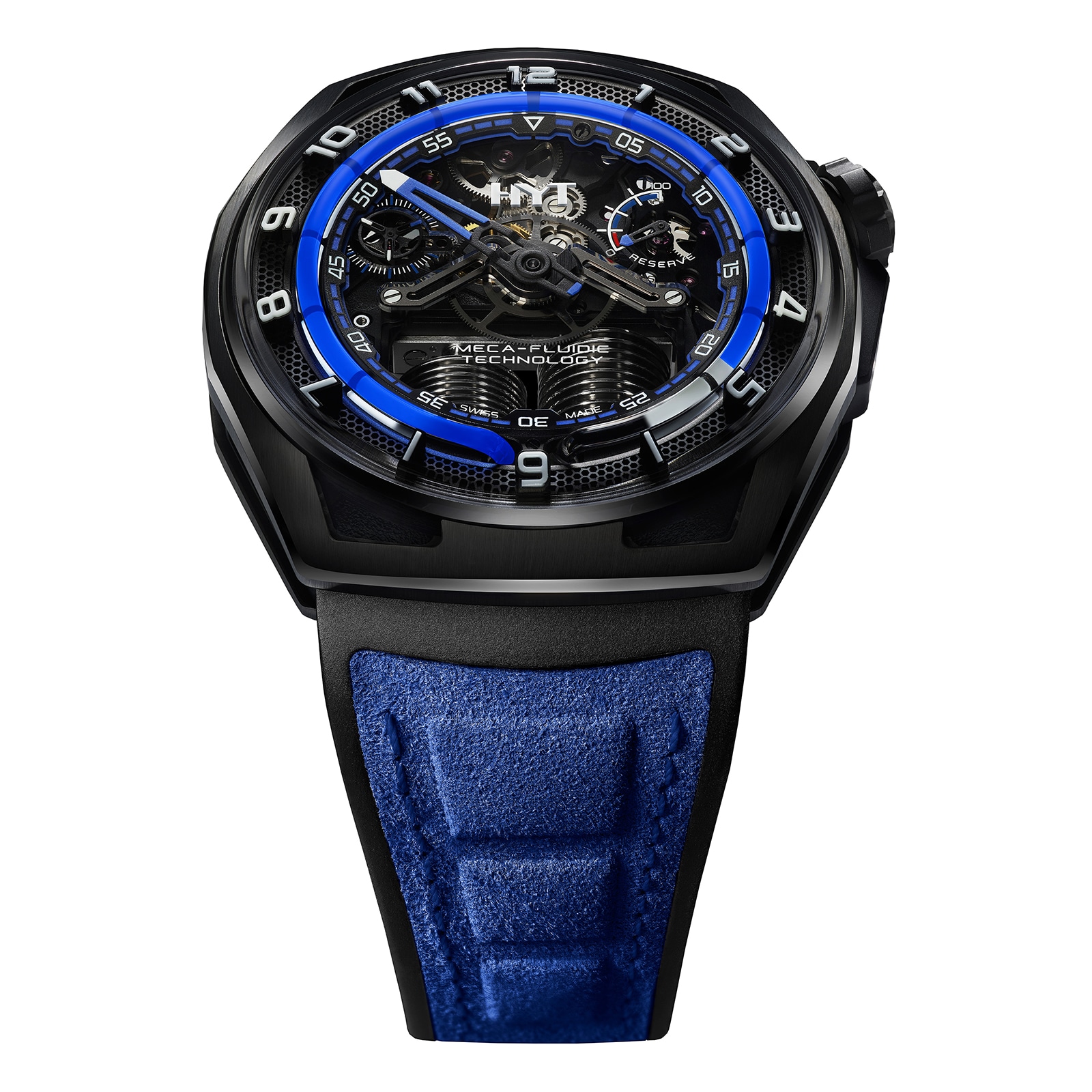 HYT Hastroid Supernova Blue 48mm Limited Edition Mens Watch Black