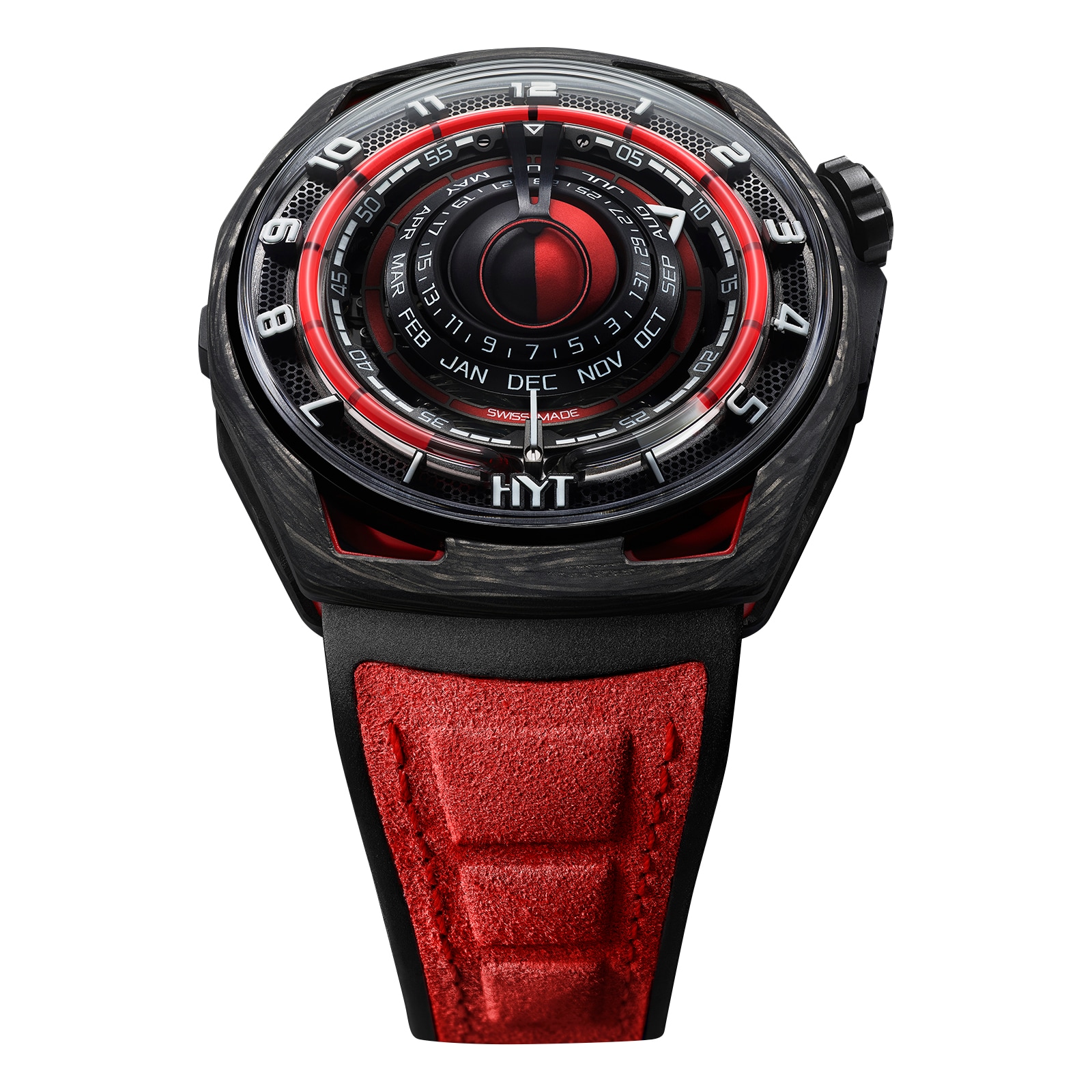 HYT Moon Runner Red Magma 48mm Limited Edition Mens Watch
