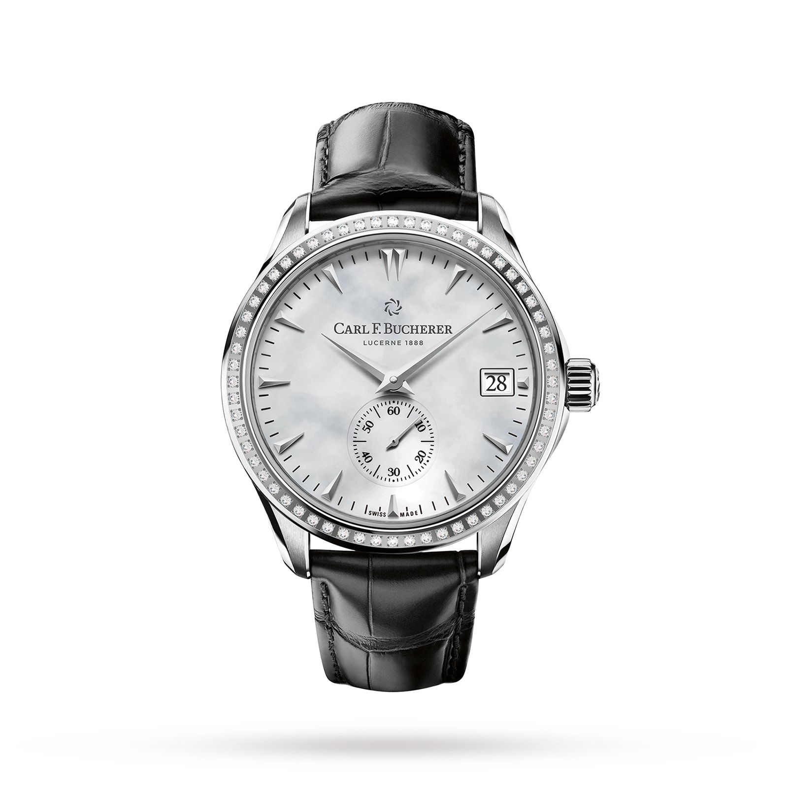 Carl F Bucherer Manero Peripheral 43mm Mens Watch Mother Of Pearl