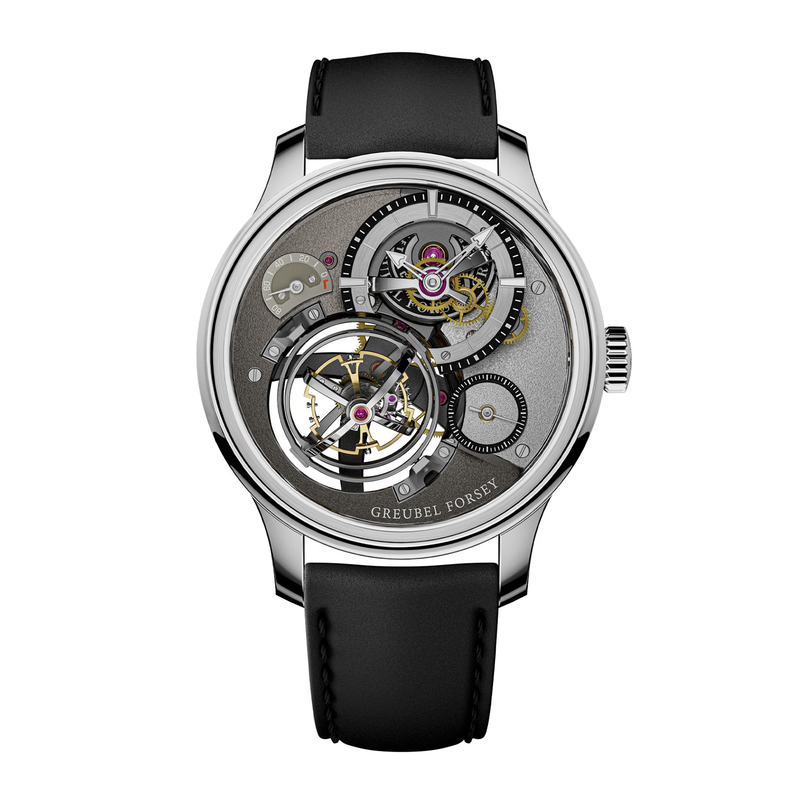 Greubel Forsey Tourbillon Cardan 45.5mm Mens Watch Grey