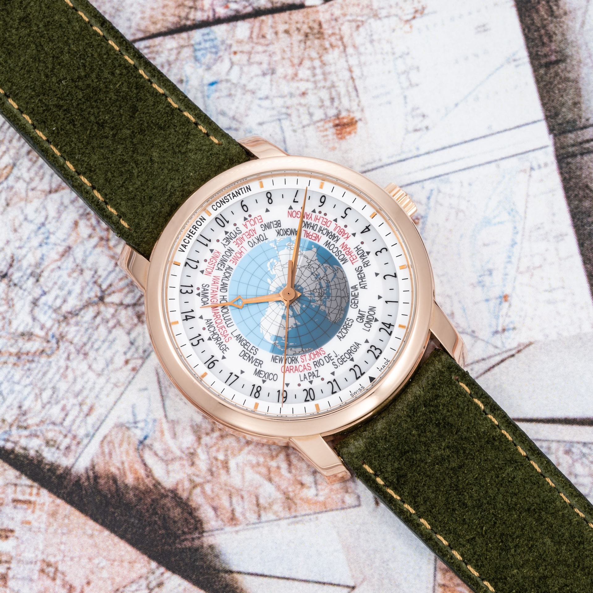 Pre-Owned Vacheron Constantin Traditionnelle World Time